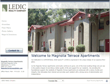 Tablet Screenshot of magnoliaterraceapts.net